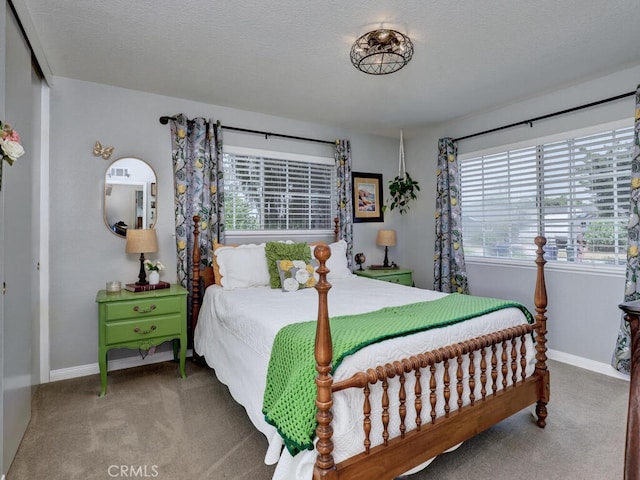6364 Hancock Way, Buena Park, CA 90620 - bedroom featuring carpet, a textured ceiling, and a closet