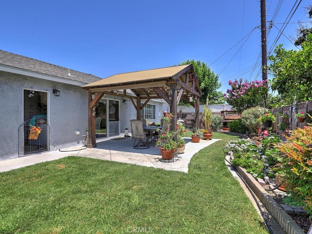6364 Hancock Way, Buena Park, CA 90620 - fenced backyard with a gazebo and a patio
