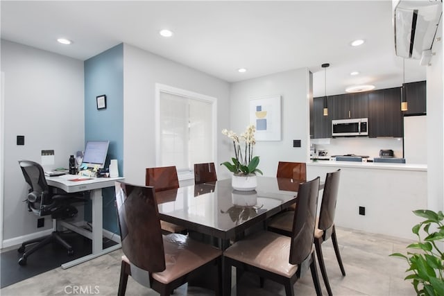 8527 Casaba Ave, Winnetka, CA 91306 - dining space with recessed lighting and a desk