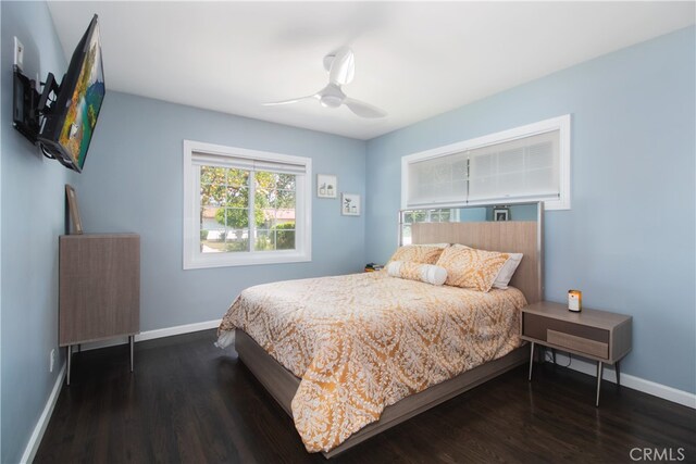 8527 Casaba Ave, Winnetka, CA 91306 - bedroom featuring wood finished floors and a ceiling fan
