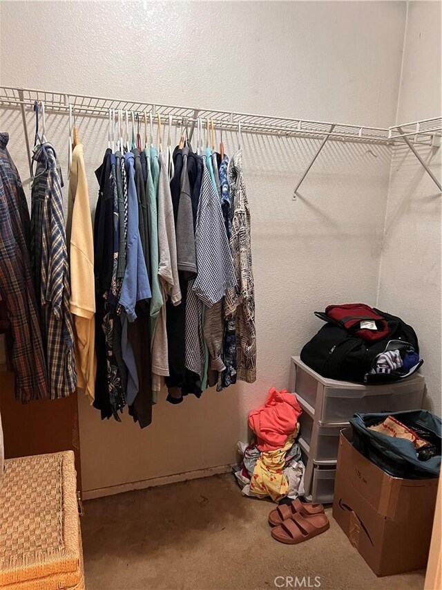 14106 Dartmouth St, Hesperia, CA 92344 - walk in closet featuring carpet flooring