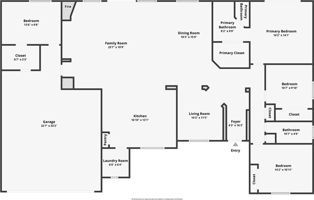 1410 Charles St, Banning, CA 92220 - view of property floor plan