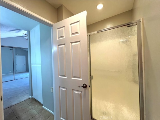 2014 W Hartford Pl Unit 58, Anaheim, CA 92801 - hall with tile patterned flooring and recessed lighting