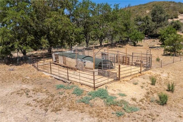 26865 Pine Canyon Rd, Lake Hughes, CA 93532 - horse barn featuring a rural view