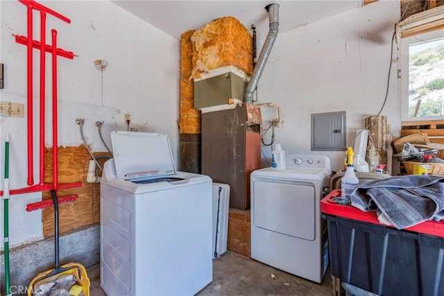 26865 Pine Canyon Rd, Lake Hughes, CA 93532 - laundry room with washing machine and dryer and electric panel