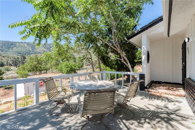 26865 Pine Canyon Rd, Lake Hughes, CA 93532 - deck with outdoor dining area