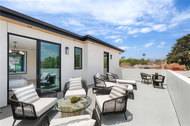 555 N Plymouth Blvd, Hancock Park, CA 90004 - view of patio / terrace with outdoor lounge area