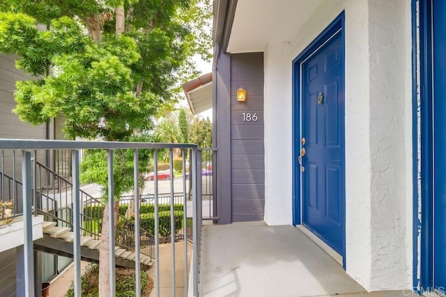 2917 C St Unit 186, San Diego, CA 92102 - doorway to property featuring stucco siding
