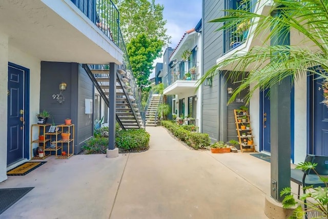 2917 C St Unit 186, San Diego, CA 92102 - view of patio featuring stairs