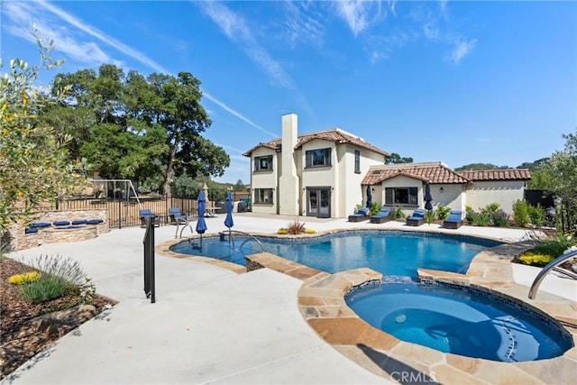 10270 Santa Ana Rd, Atascadero, CA 93422 - view of pool with a patio area and a pool with connected hot tub