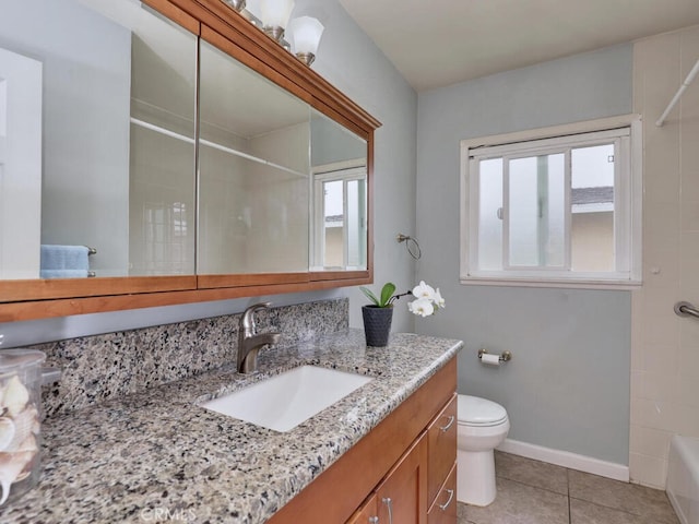 7840 La Mesa Way, Buena Park, CA 90620 - full bath with vanity, tile patterned flooring, and bathtub / shower combination