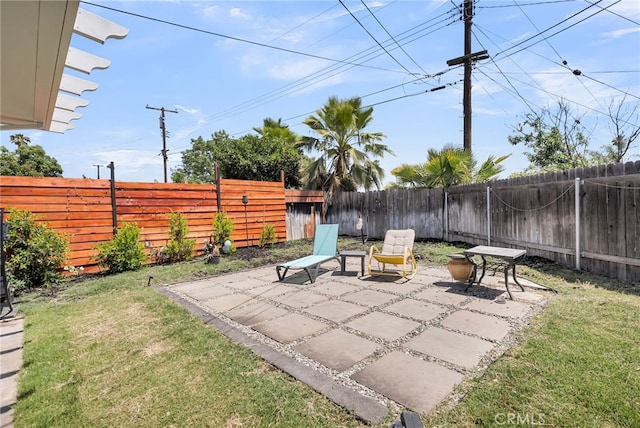 10480 Bryan St, Riverside, CA 92505 - fenced backyard with a patio area