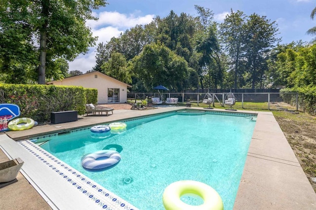 834 Cole Ranch Rd, Encinitas, CA 92024 - view of pool featuring a patio and view of scattered trees