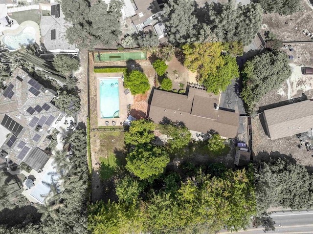 834 Cole Ranch Rd, Encinitas, CA 92024 - drone / aerial view of a pool area