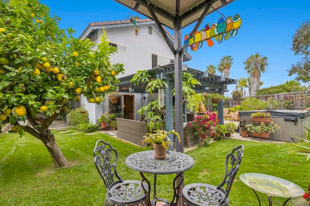 3551 Starboard Cir, Oceanside, CA 92054 - view of yard featuring a hot tub
