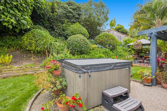 3551 Starboard Cir, Oceanside, CA 92054 - view of yard with a hot tub