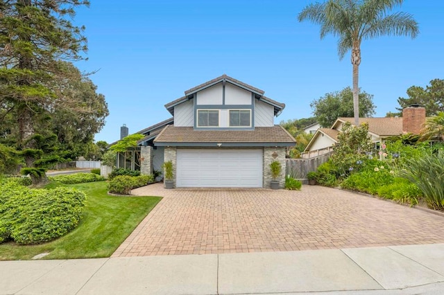 3551 Starboard Cir, Oceanside, CA 92054 - traditional-style house with decorative driveway and an attached garage