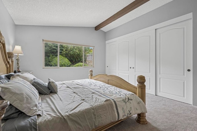 3551 Starboard Cir, Oceanside, CA 92054 - bedroom featuring carpet, a closet, and a textured ceiling