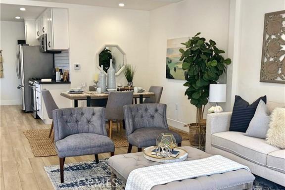 341 W Whiting Ave W, Fullerton, CA 92832 - living area with light wood-style floors and recessed lighting