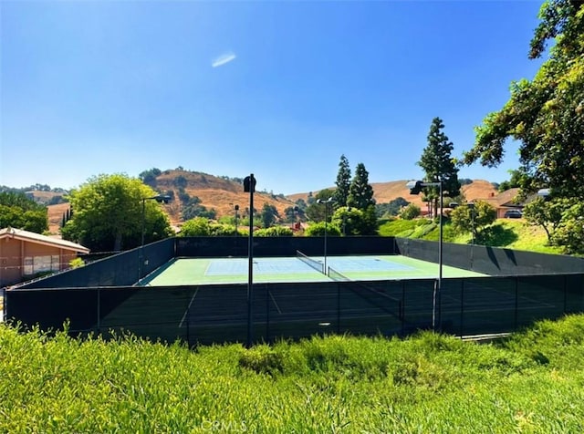 15429 Turquoise Cir N, Chino Hills, CA 91709 - view of tennis court with a mountain view