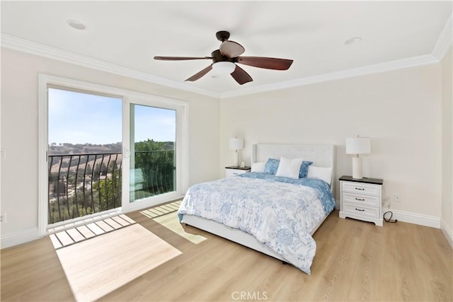 15429 Turquoise Cir N, Chino Hills, CA 91709 - bedroom featuring wood finished floors, crown molding, and a ceiling fan