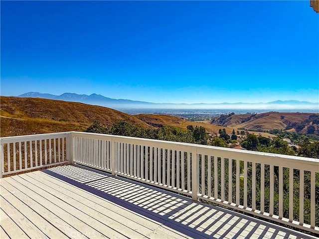 15429 Turquoise Cir N, Chino Hills, CA 91709 - wooden deck with a mountain view