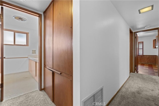 10868 Willowcrest Pl, Studio City, CA 91604 - hallway with light carpet
