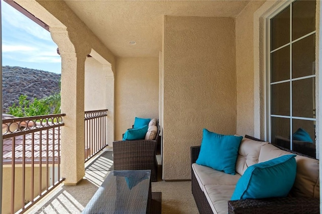25 Vista Palermo, Lake Elsinore, CA 92532 - balcony with a mountain view and outdoor lounge area