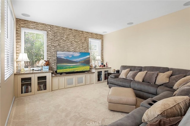 25 Vista Palermo, Lake Elsinore, CA 92532 - living room with plenty of natural light and carpet flooring