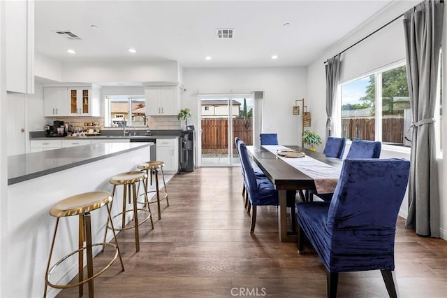 418 N Dalton Ave, Azusa, CA 91702 - dining area featuring recessed lighting and wood finished floors