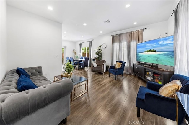 418 N Dalton Ave, Azusa, CA 91702 - living area with wood finished floors and recessed lighting