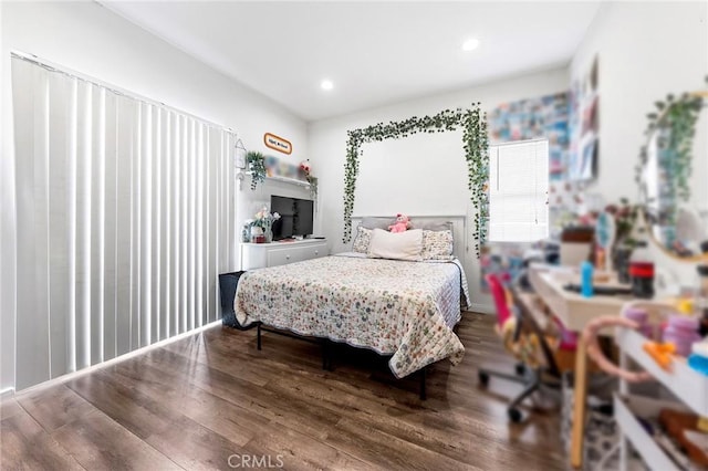 418 N Dalton Ave, Azusa, CA 91702 - bedroom with wood finished floors and recessed lighting