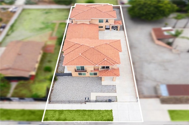 418 N Dalton Ave, Azusa, CA 91702 - view from above of property with property boundaries highlighted