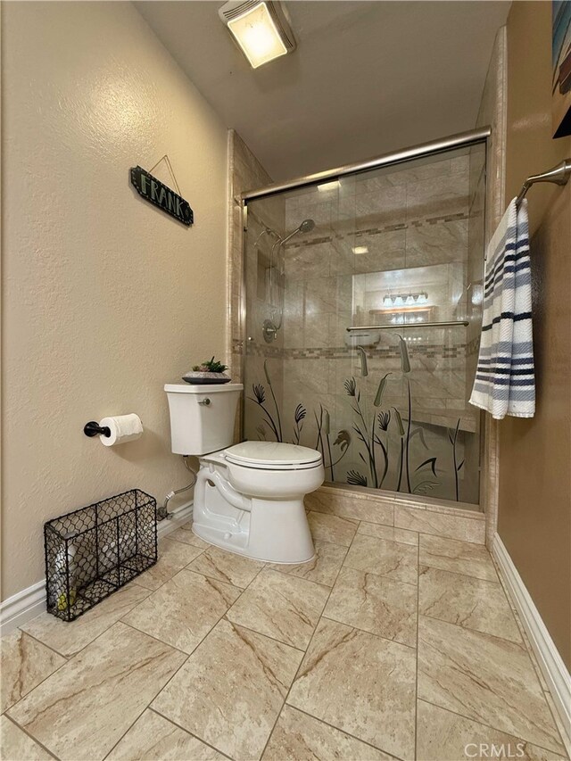 4474 Juanita Ct, Chino, CA 91710 - full bath featuring a stall shower and marble look tiles