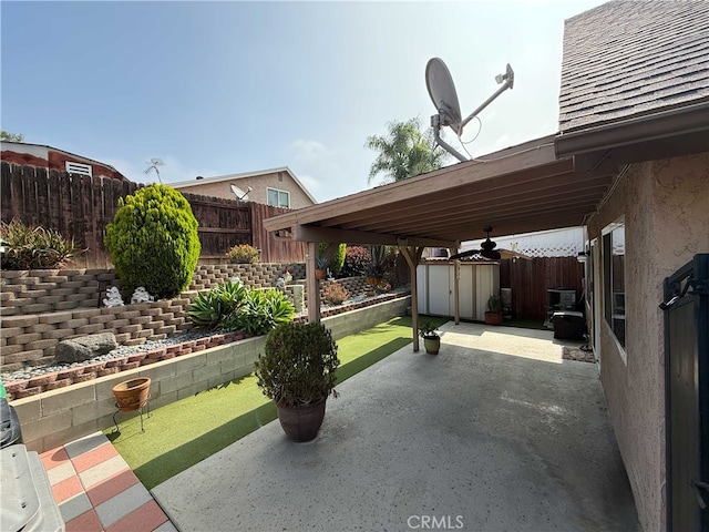 4474 Juanita Ct, Chino, CA 91710 - fenced backyard with a shed and a patio