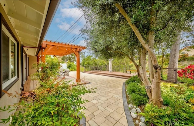 5276 Willow Wood Rd, Rolling Hills Estates, CA 90274 - view of patio with a pergola