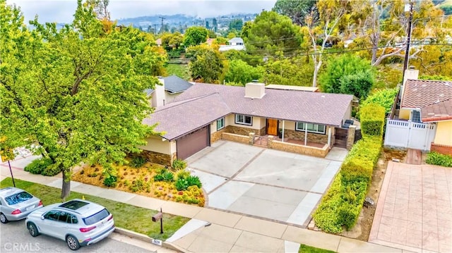 5276 Willow Wood Rd, Rolling Hills Estates, CA 90274 - view from above of property