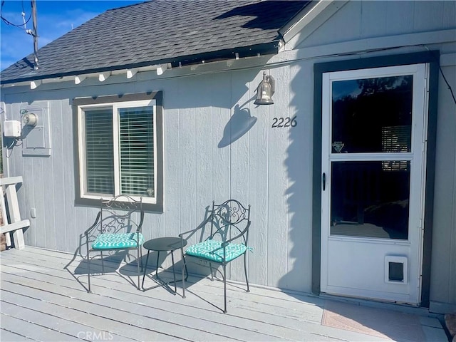 2226 Evans Dr, Arrowbear, CA 92382 - view of wooden terrace
