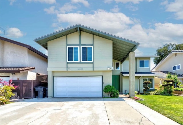 2406 Descanso Way, Torrance, CA 90504 - view of front of property with concrete driveway, an attached garage, and stucco siding