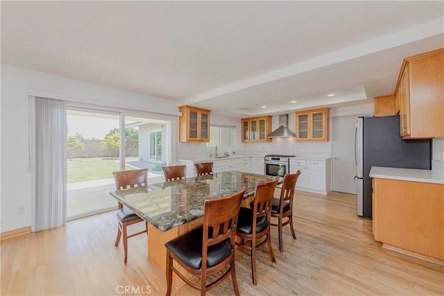 2406 Descanso Way, Torrance, CA 90504 - dining space featuring light wood finished floors and recessed lighting