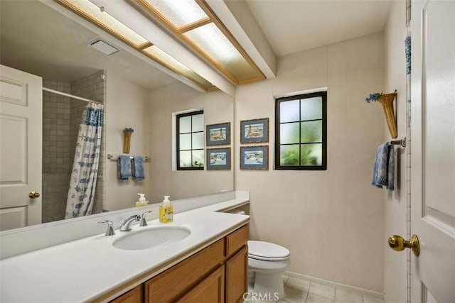 27815 Sheffield, Mission Viejo, CA 92692 - bathroom featuring vanity, tile patterned floors, and a tile shower