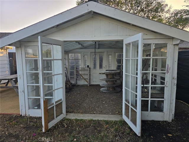 24921 Cypress St, Lomita, CA 90717 - view of outdoor structure at dusk