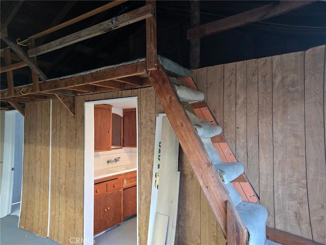 24921 Cypress St, Lomita, CA 90717 - basement with wooden walls