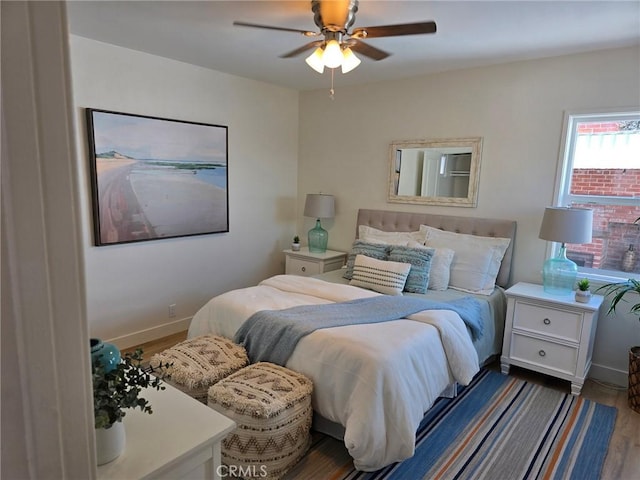 24921 Cypress St, Lomita, CA 90717 - bedroom featuring wood finished floors and ceiling fan