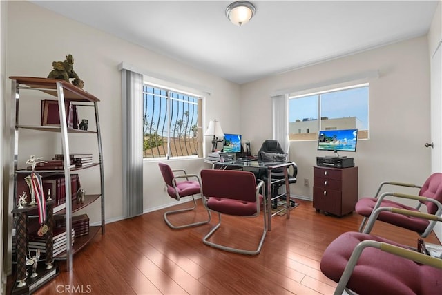 1067 N Wilton Pl, Los Angeles, CA 90038 - office featuring wood finished floors