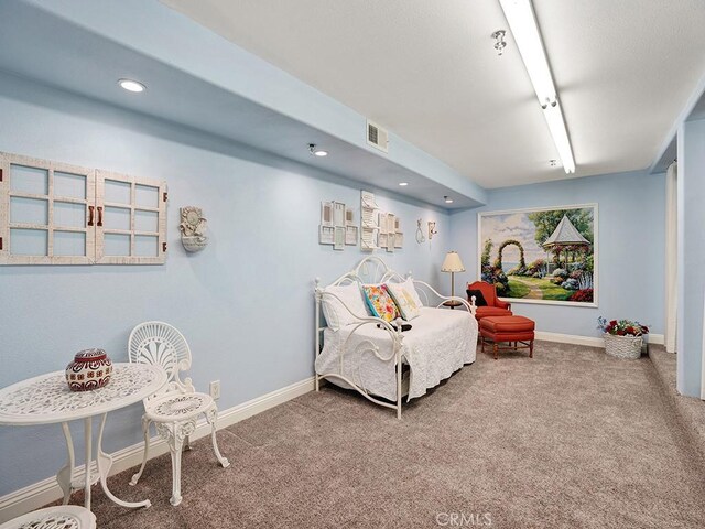 12272 Media Panorama, North Tustin, CA 92705 - carpeted bedroom with baseboards and recessed lighting
