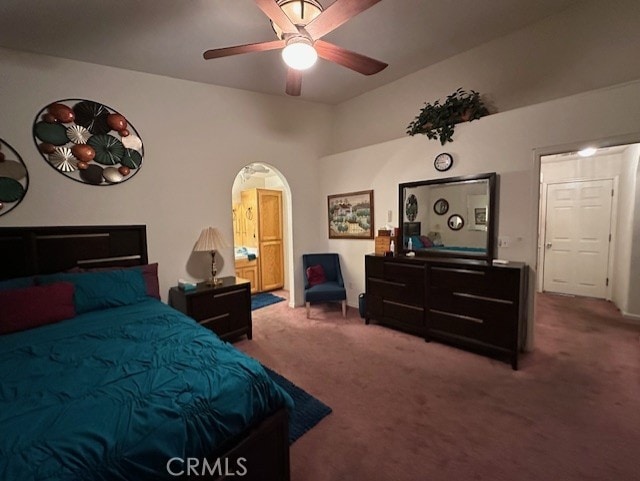 3854 Canvasback Ct, Merced, CA 95340 - carpeted bedroom featuring ceiling fan