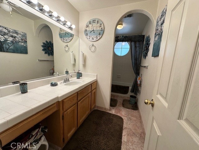 3854 Canvasback Ct, Merced, CA 95340 - full bathroom with vanity and curtained shower