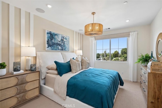 12247 Elliott Ave Unit C, El Monte, CA 91732 - bedroom with light carpet and recessed lighting