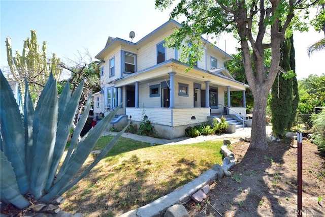 724 W 2nd St, Pomona, CA 91766 - victorian home featuring covered porch
